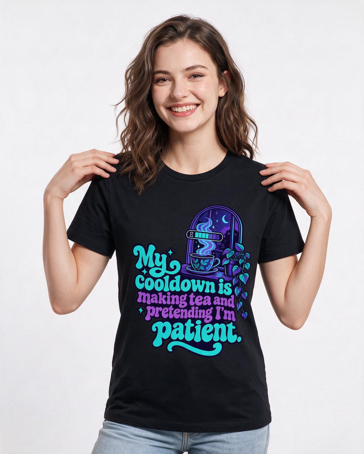 Gaming Black T-Shirt for Women – Game Night Graphic Tee product image 1