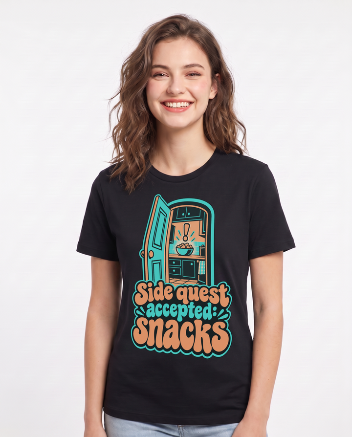 Gaming Black T-Shirt for Women – Game Night Graphic Tee product image 3