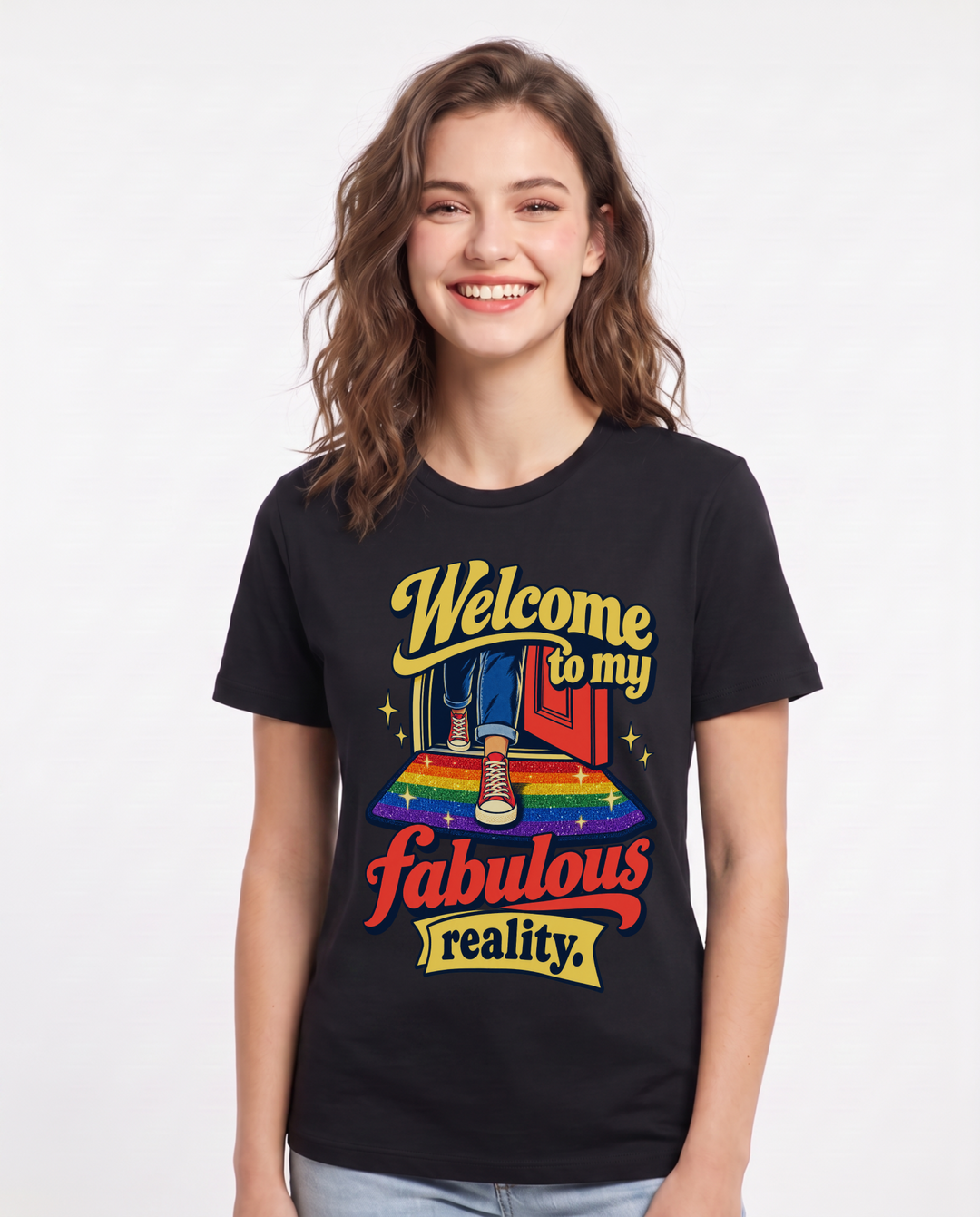 Pride Black T-Shirt for Women – Everyday Expression Graphic Tee product image 3
