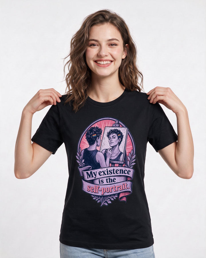 Pride Black T-Shirt for Women – Everyday Expression Graphic Tee product image 3