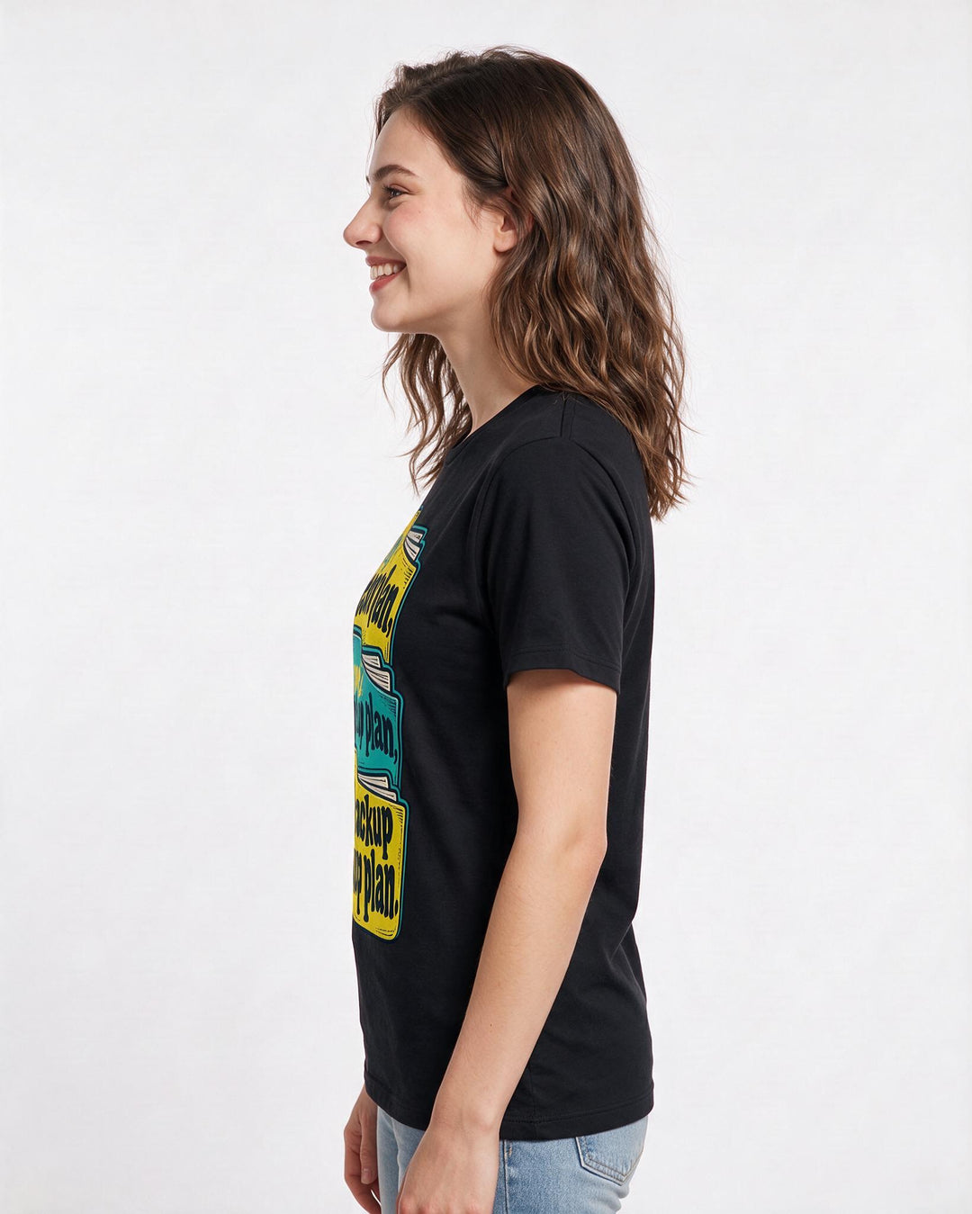 Teacher Black T-Shirt for Women – Everyday Expression Graphic Tee product image 2