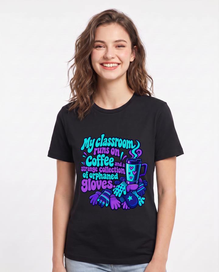 Teacher Black T-Shirt for Women – Everyday Expression Graphic Tee product image 3