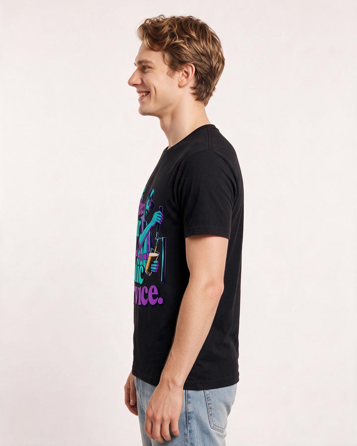 Beer Black T-Shirt for Men – Everyday Expression Graphic Tee product image 2