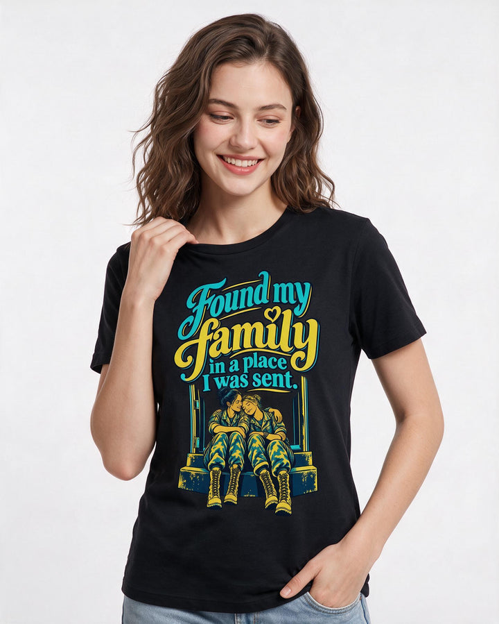 Veteran Black T-Shirt for Women – Everyday Expression Graphic Tee product image 1