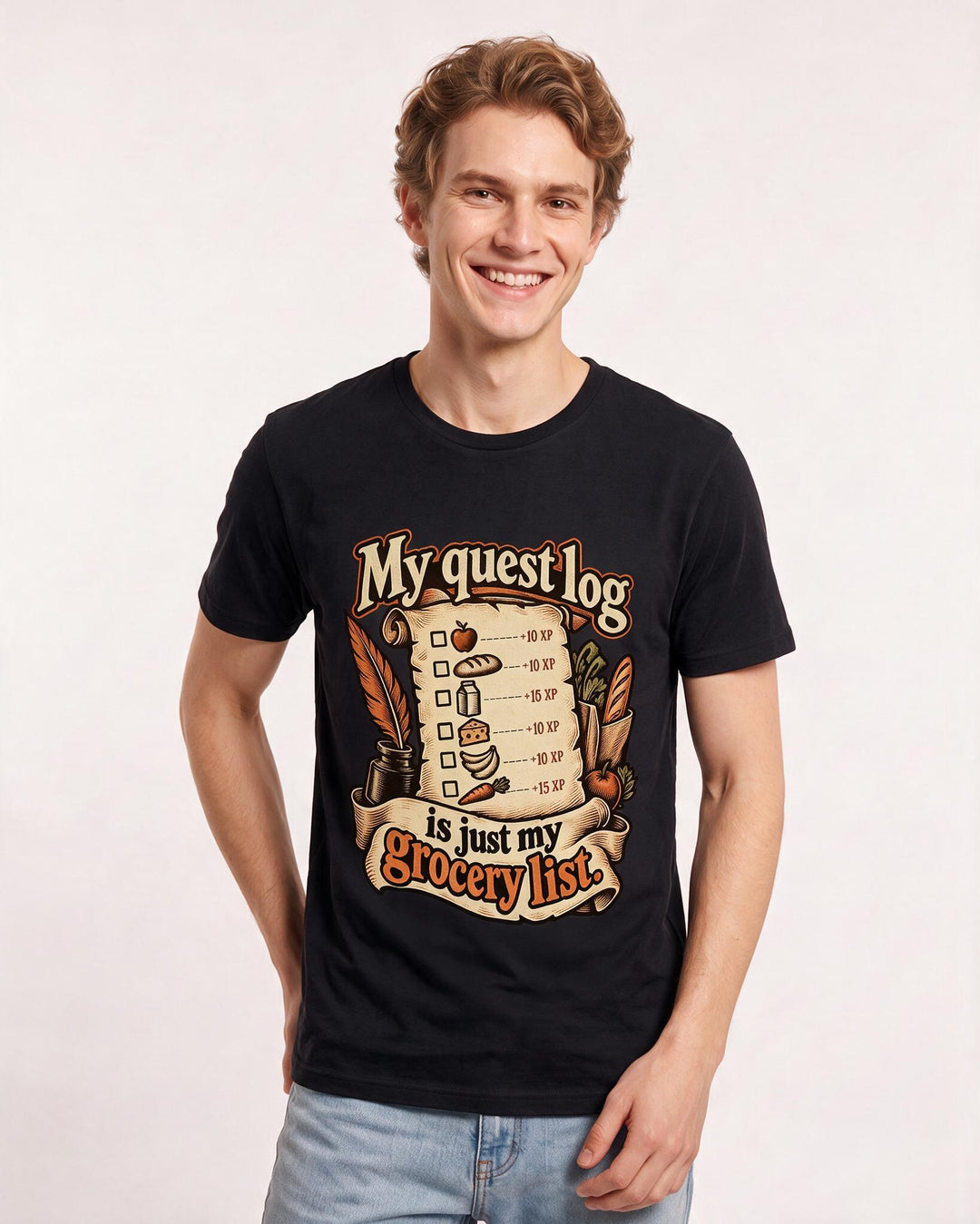 Gaming Black T-Shirt for Men – Game Night Graphic Tee product image 1