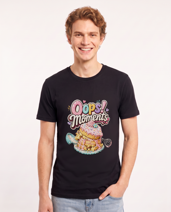 Oops! Moments Men's Black T-Shirt product image 2