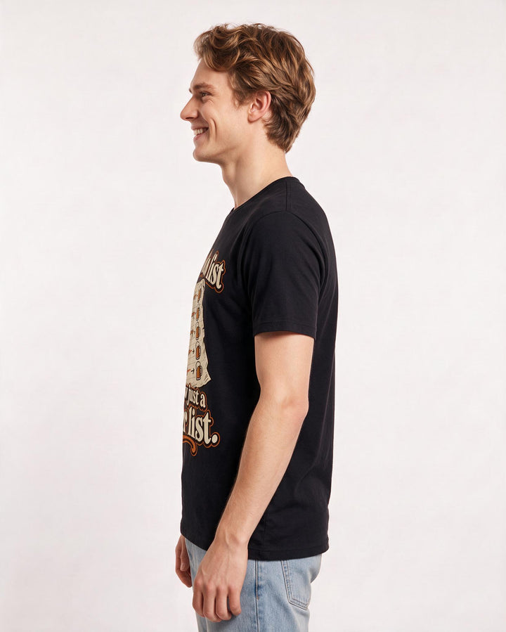 Beer Black T-Shirt for Men – Everyday Expression Graphic Tee product image 2