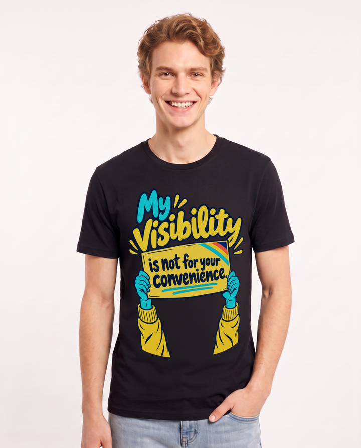 Pride Black T-Shirt for Men – Everyday Expression Graphic Tee product image 3
