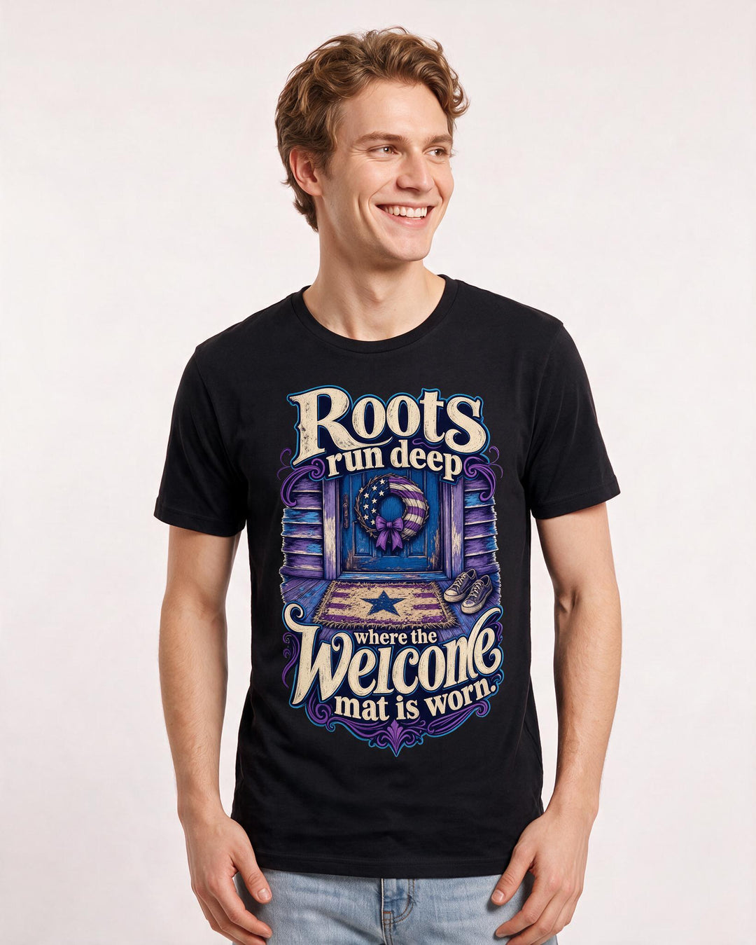 Patriotic Black T-Shirt for Men – Everyday Expression Graphic Tee product image 1