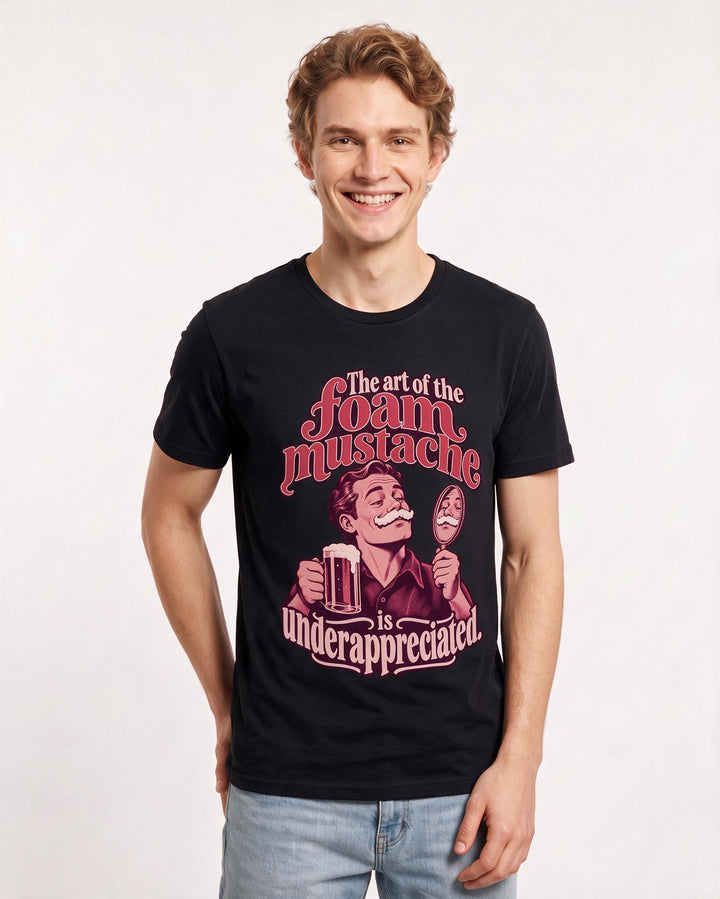 Beer Black T-Shirt for Men – Everyday Expression Graphic Tee product image 1