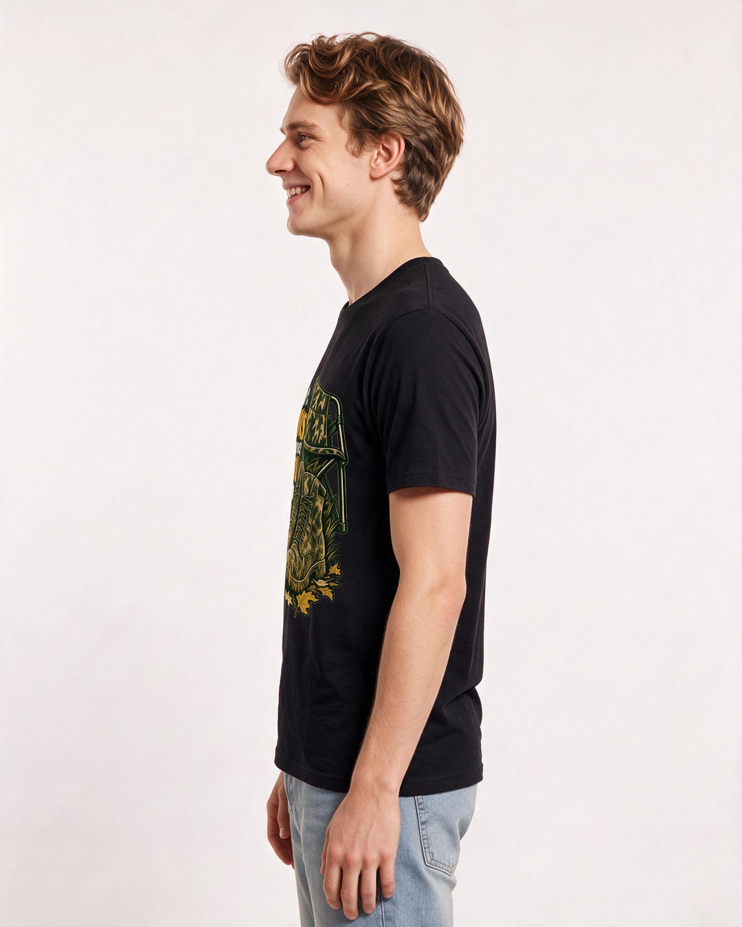Hunting Black T-Shirt for Men – Everyday Expression Graphic Tee product image 2