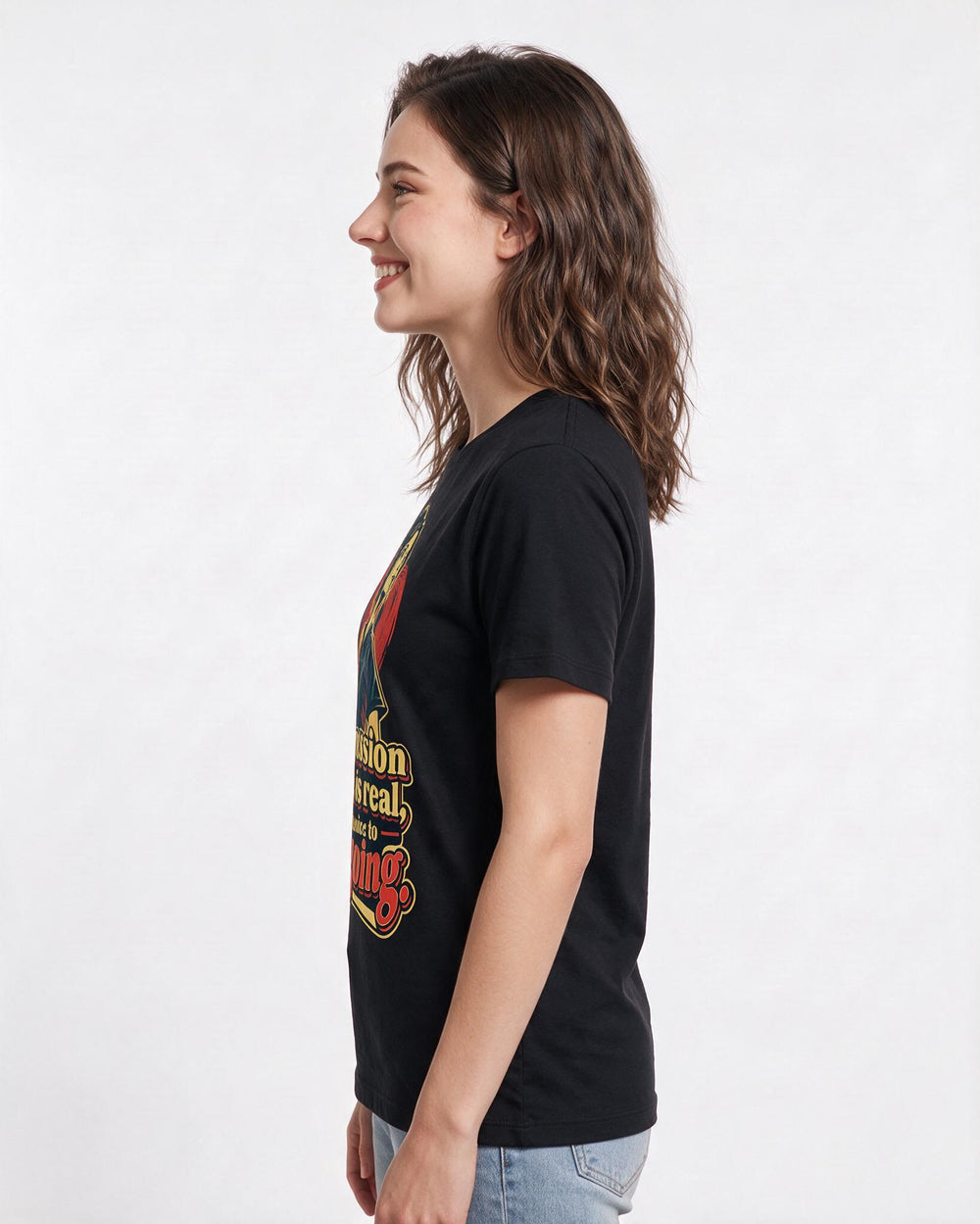 Nurse Black T-Shirt for Women – Nursing Life Graphic Tee product image 2