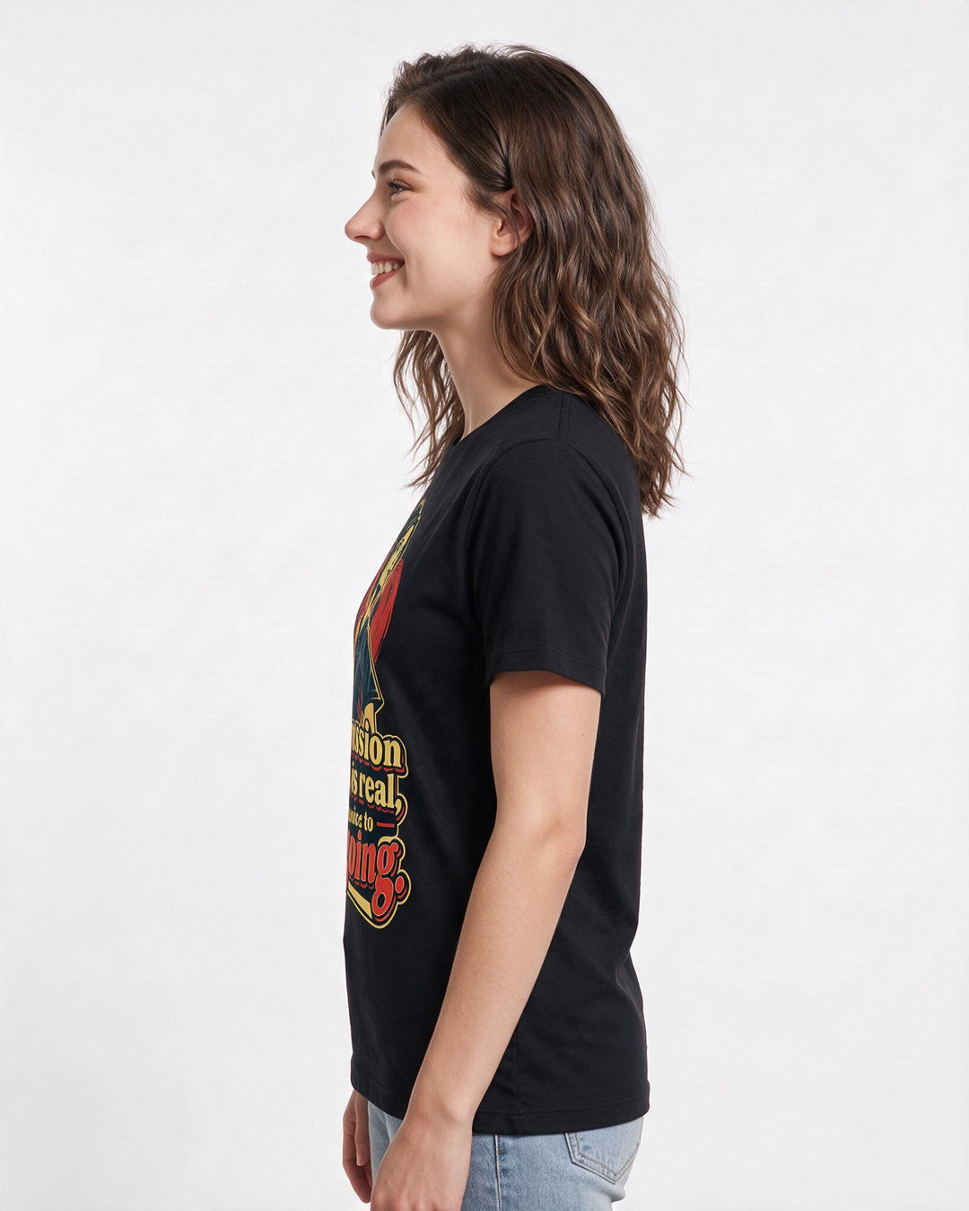 Nurse Black T-Shirt for Women – Nursing Life Graphic Tee product image 2