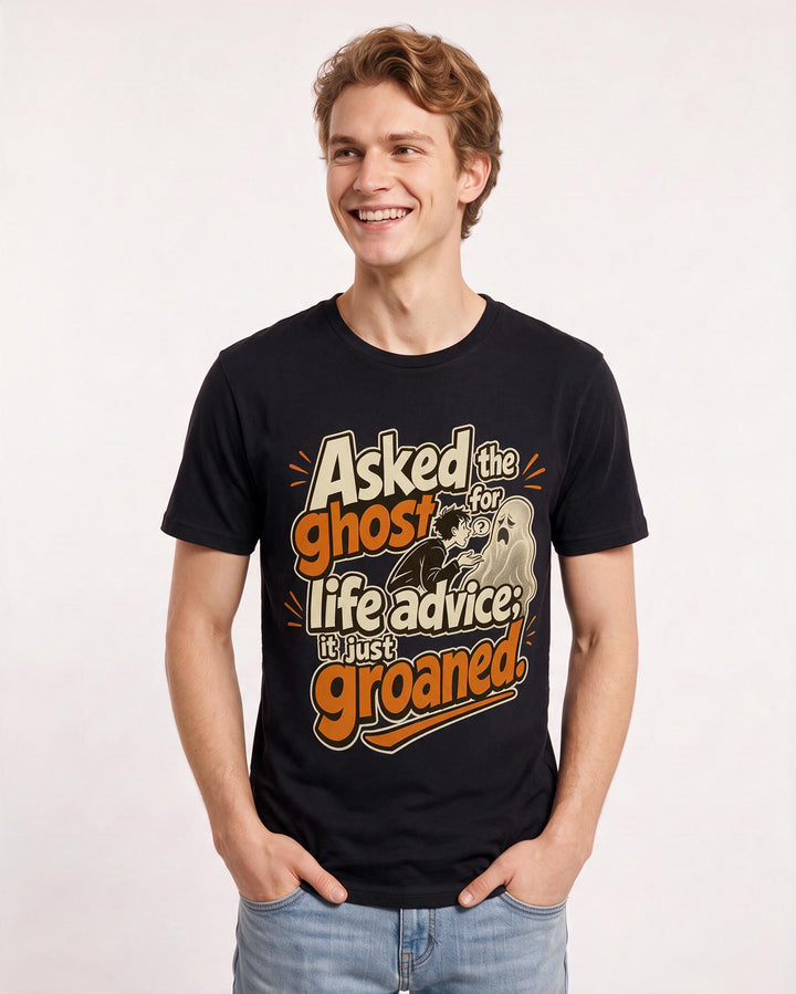 Halloween Black T-Shirt for Men – Halloween Theme Graphic Tee product image 1