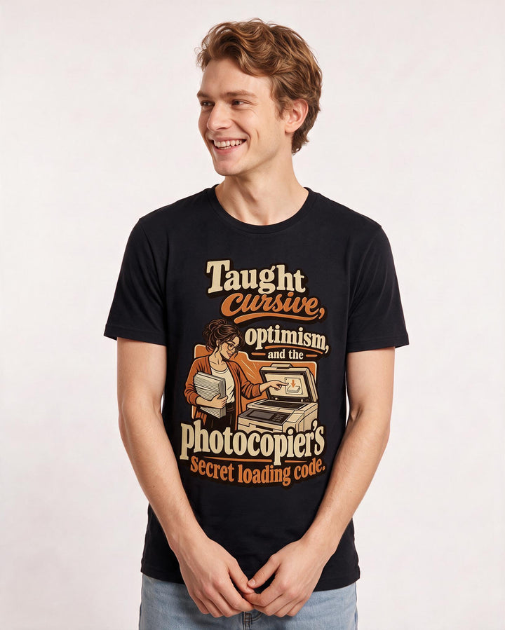 Teacher Black T-Shirt for Men – Everyday Expression Graphic Tee product image 1