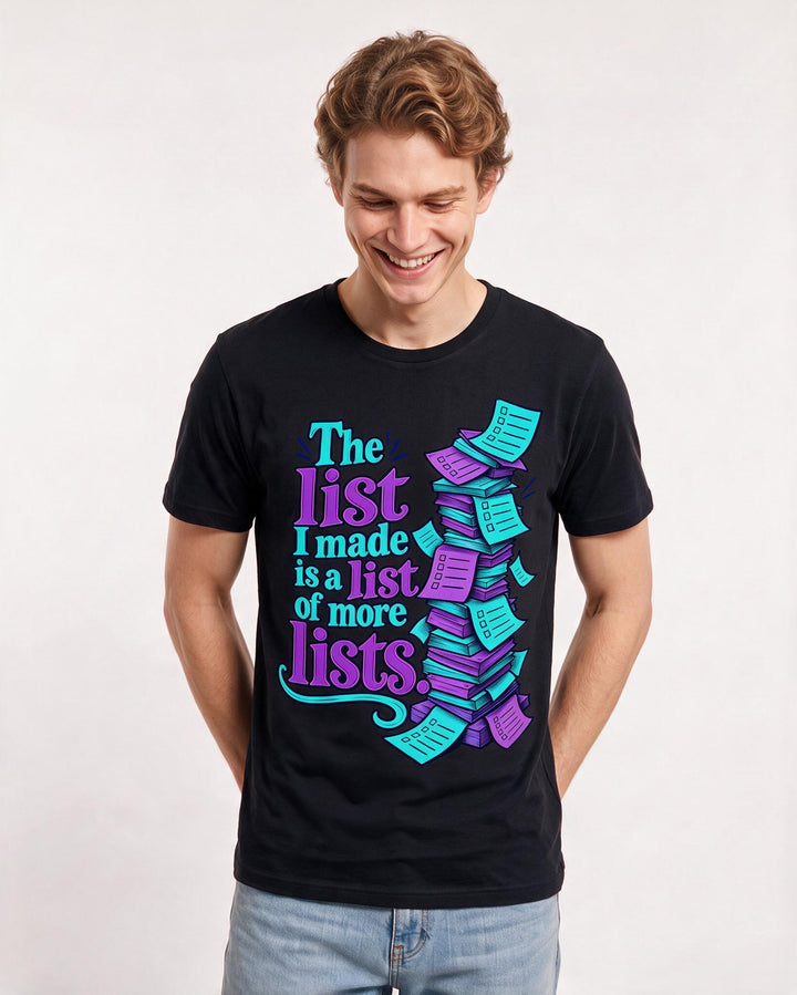 Meme Black T-Shirt for Men – Everyday Expression Graphic Tee product image 1