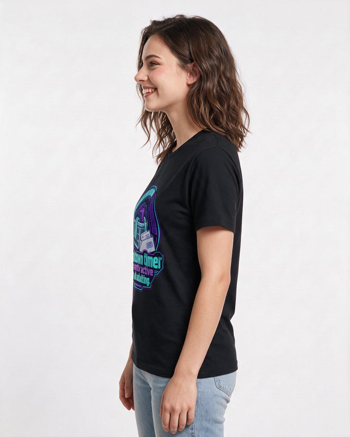 Gaming Black T-Shirt for Women – Game Night Graphic Tee product image 2