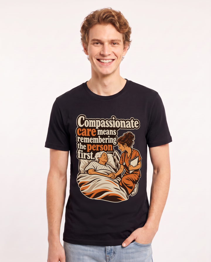Nurse Black T-Shirt for Men – Nursing Life Graphic Tee product image 3