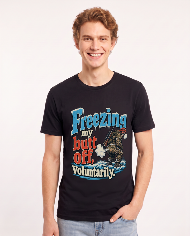 Hunting Black T-Shirt for Men – Everyday Expression Graphic Tee product image 3