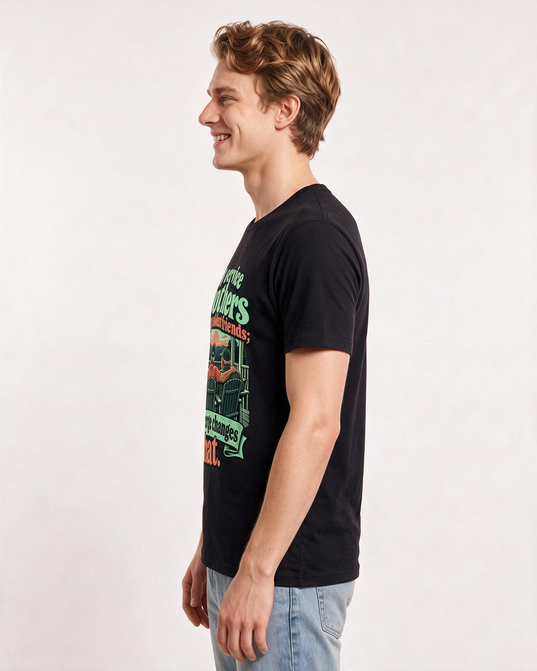 Veteran Black T-Shirt for Men – Everyday Expression Graphic Tee product image 2