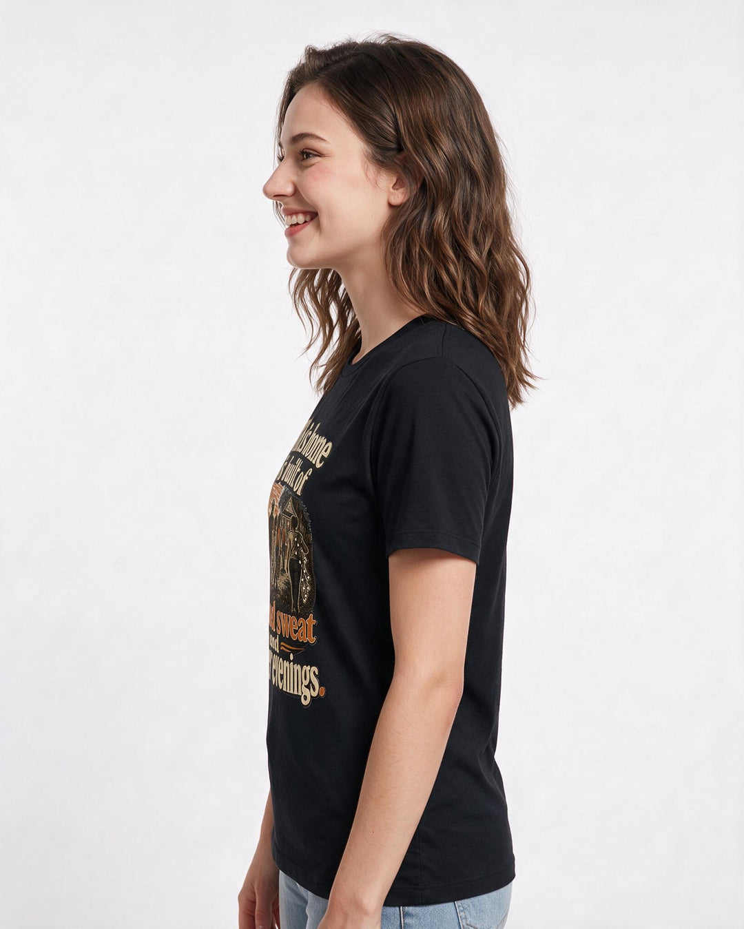 Patriotic Black T-Shirt for Women – Everyday Expression Graphic Tee product image 2