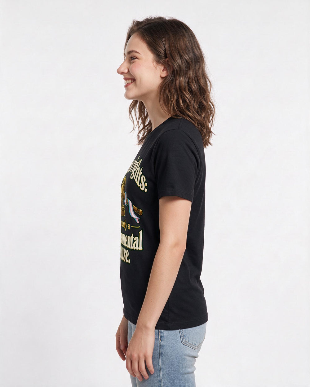 Pride Black T-Shirt for Women – Everyday Expression Graphic Tee product image 2