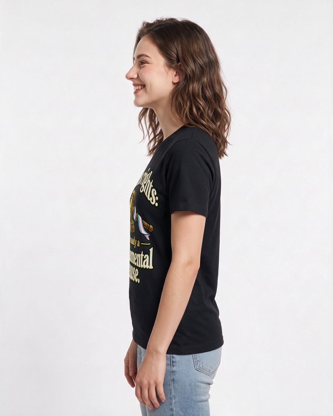 Pride Black T-Shirt for Women – Everyday Expression Graphic Tee product image 2