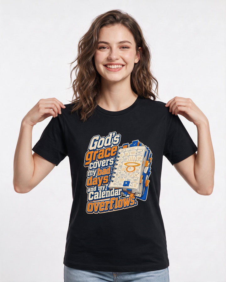 Christian Faith Black T-Shirt for Women – Everyday Expression Graphic Tee product image 3