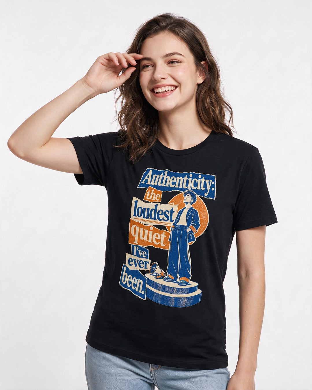 Pride Black T-Shirt for Women – Everyday Expression Graphic Tee product image 3