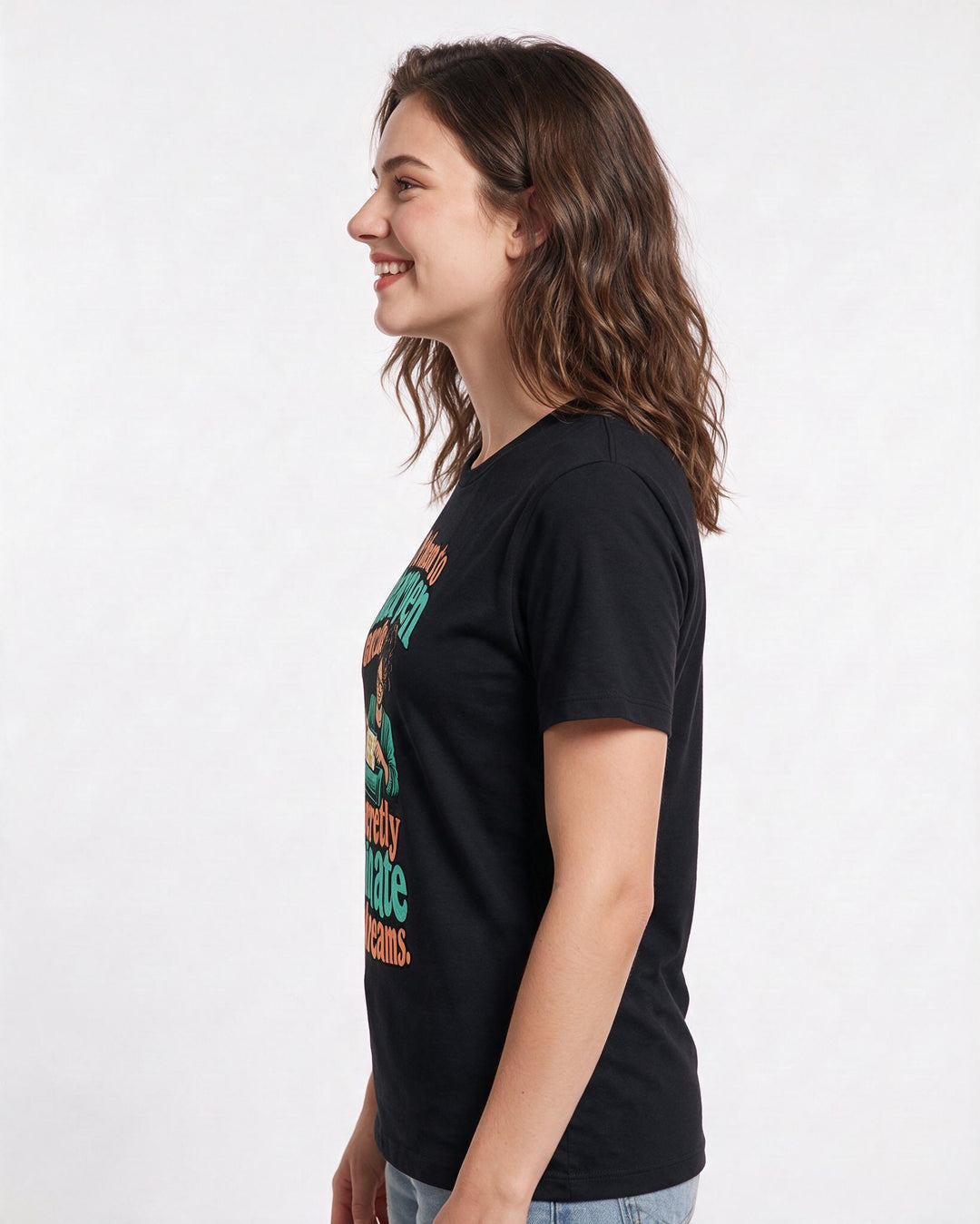 Teacher Black T-Shirt for Women – Everyday Expression Graphic Tee product image 2