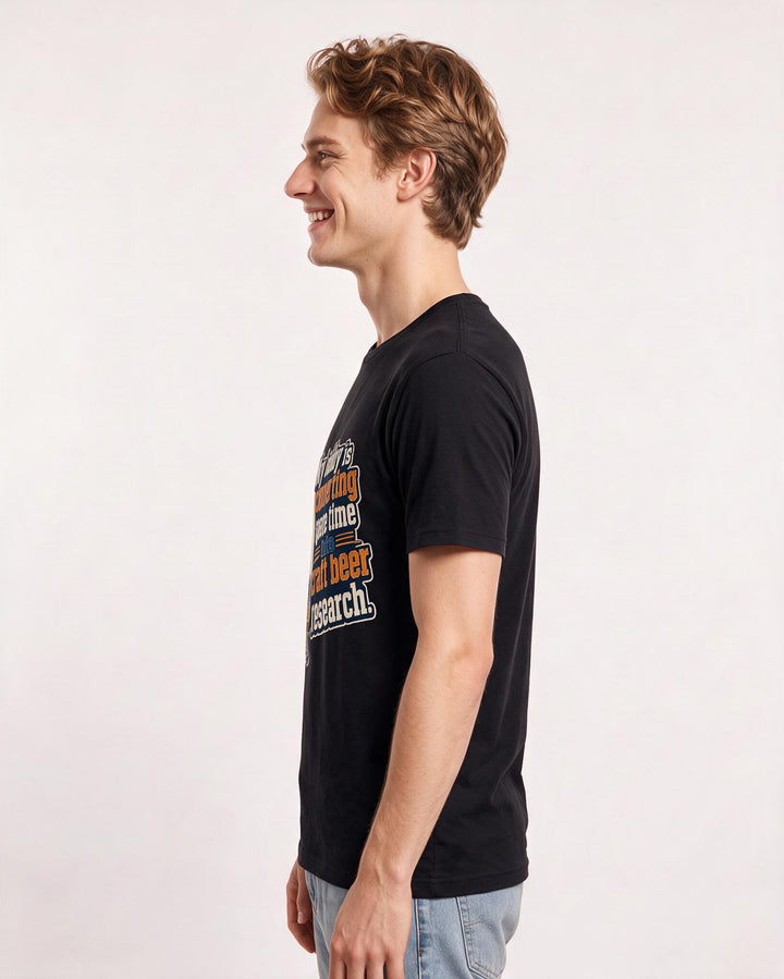 Beer Black T-Shirt for Men – Everyday Expression Graphic Tee product image 2