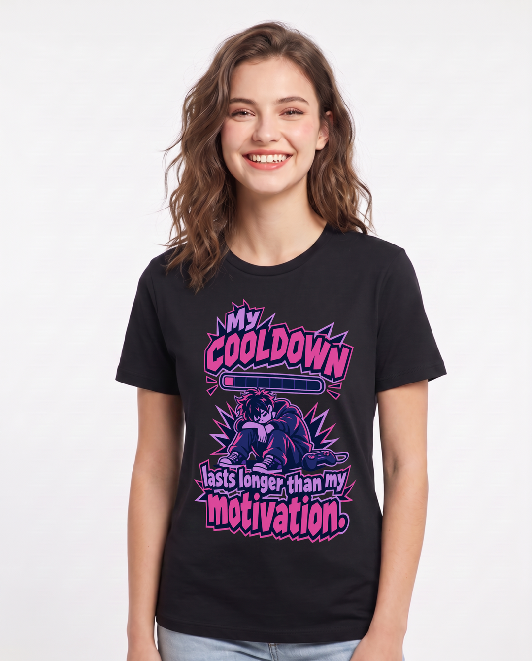 Gaming Black T-Shirt for Women – Game Night Graphic Tee product image 3