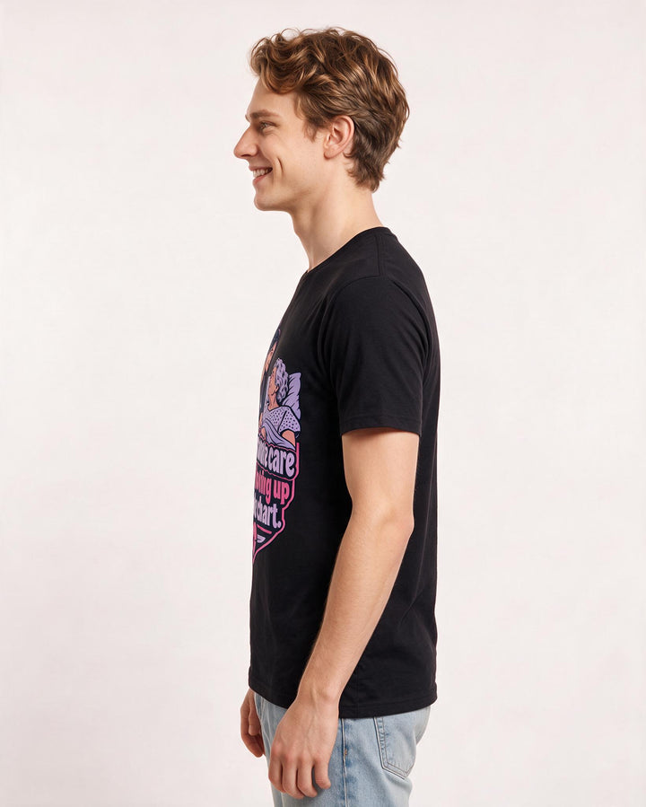 Nurse Black T-Shirt for Men – Nursing Life Graphic Tee product image 2