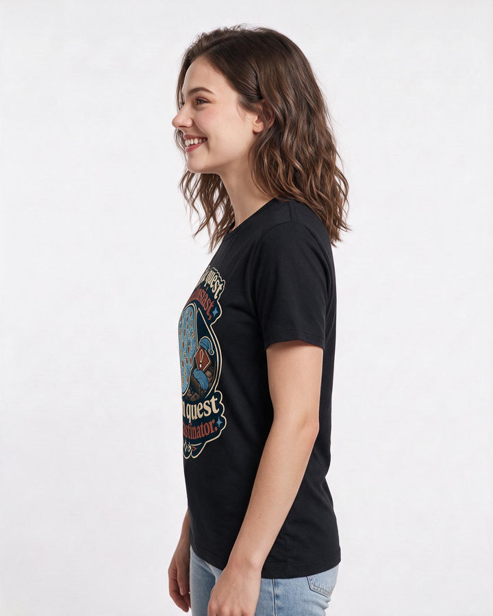 Gaming Black T-Shirt for Women – Game Night Graphic Tee product image 2