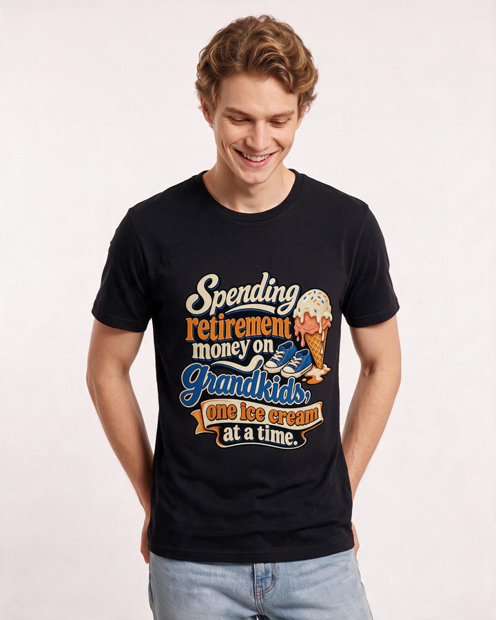 Grandparent Black T-Shirt for Men – Everyday Expression Graphic Tee product image 1