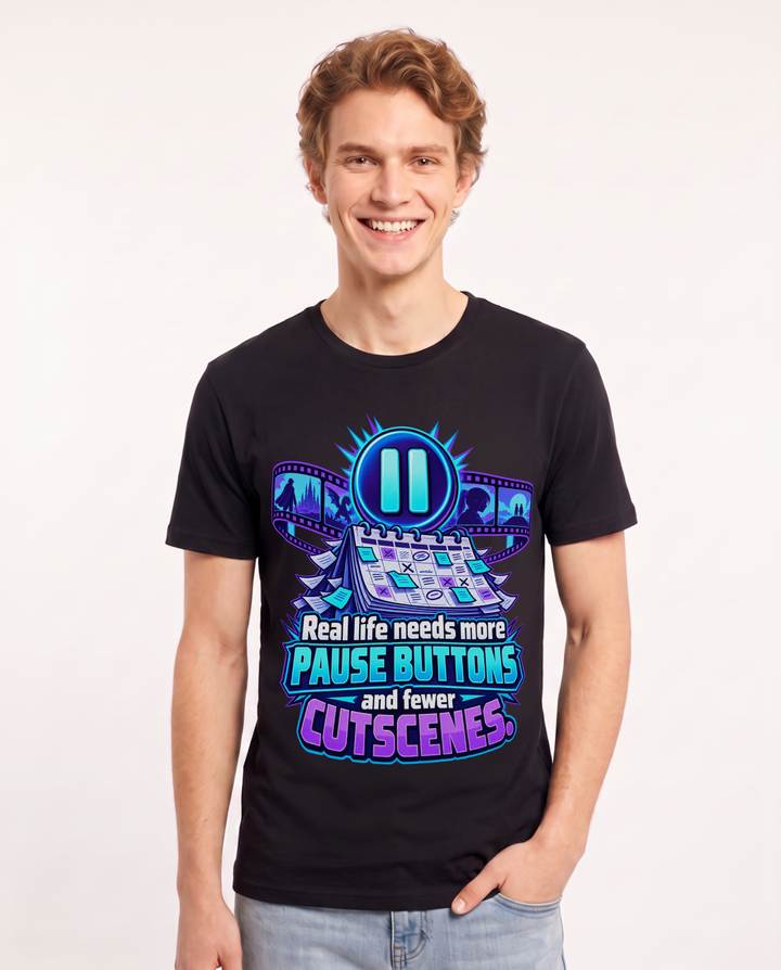 Gaming Black T-Shirt for Men – Game Night Graphic Tee product image 3
