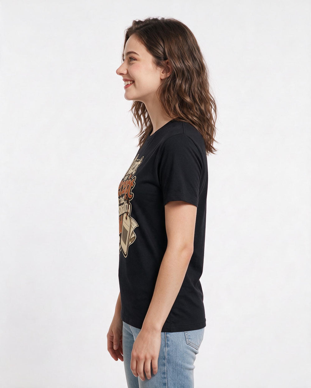 Pride Women's Black T-Shirt – I kept the receipt for that personality they sold me. product image 2