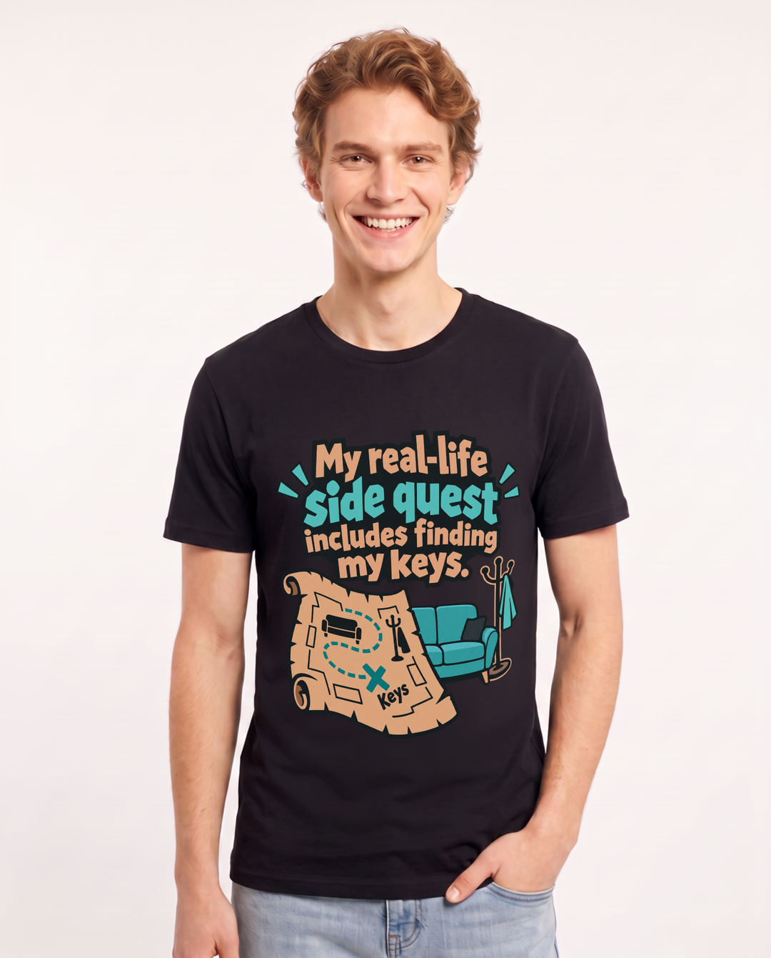 Gaming Black T-Shirt for Men – Game Night Graphic Tee product image 3