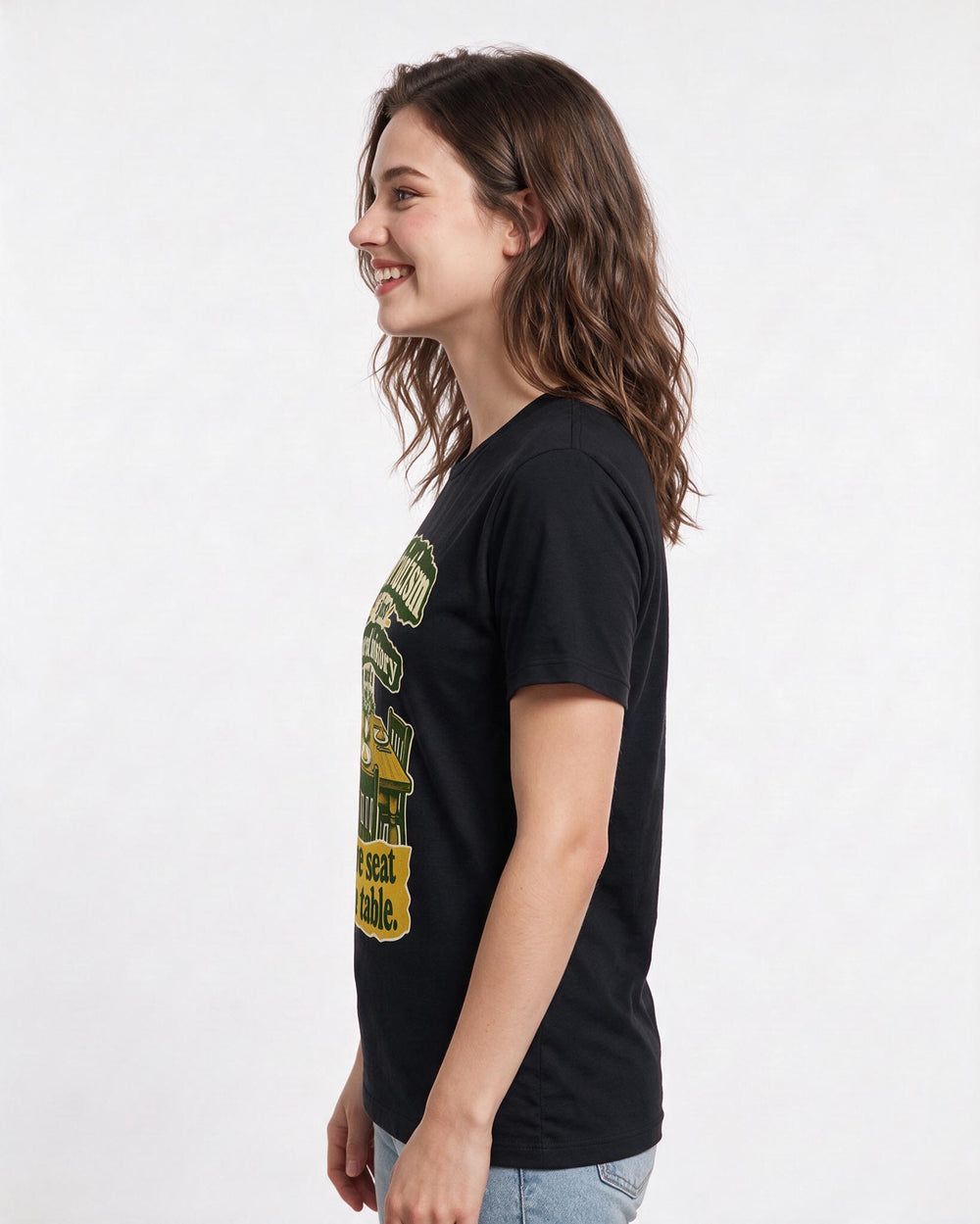 Patriotic Black T-Shirt for Women – Everyday Expression Graphic Tee product image 2