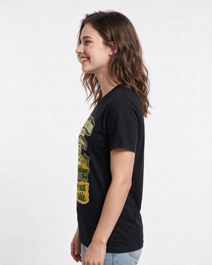 Patriotic Black T-Shirt for Women – Everyday Expression Graphic Tee product image 2