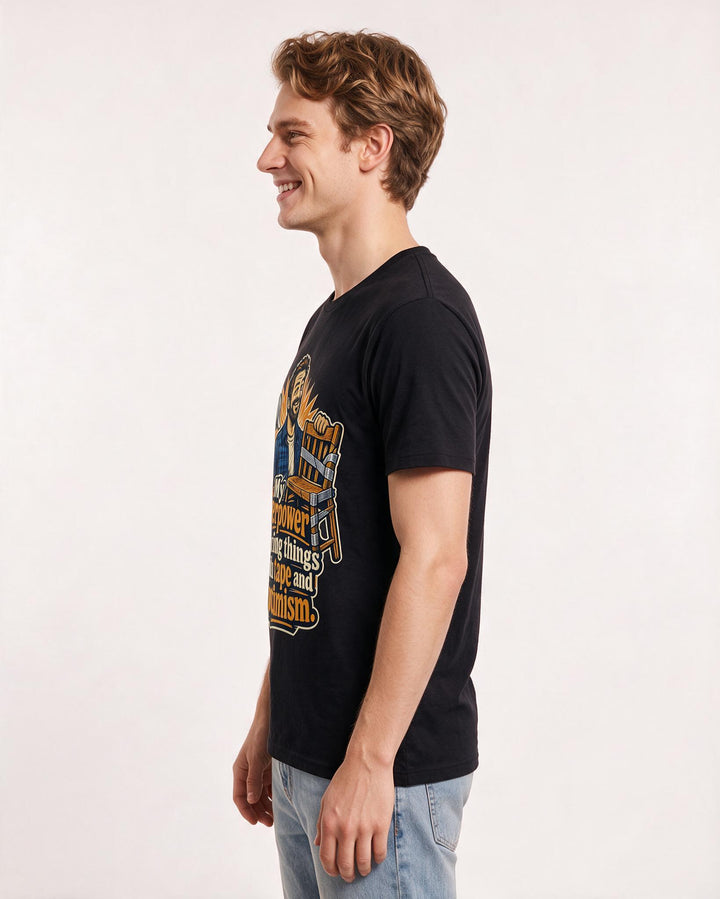 Mom Black T-Shirt for Men – Everyday Expression Graphic Tee product image 2