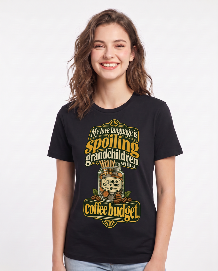 Grandparent Black T-Shirt for Women – Everyday Expression Graphic Tee product image 3