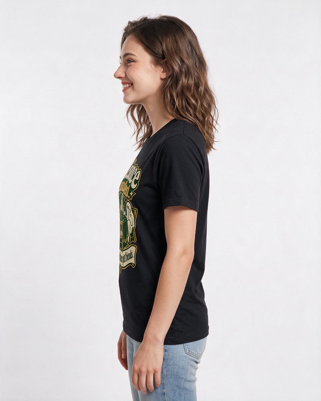 Halloween Black T-Shirt for Women – Halloween Theme Graphic Tee product image 2