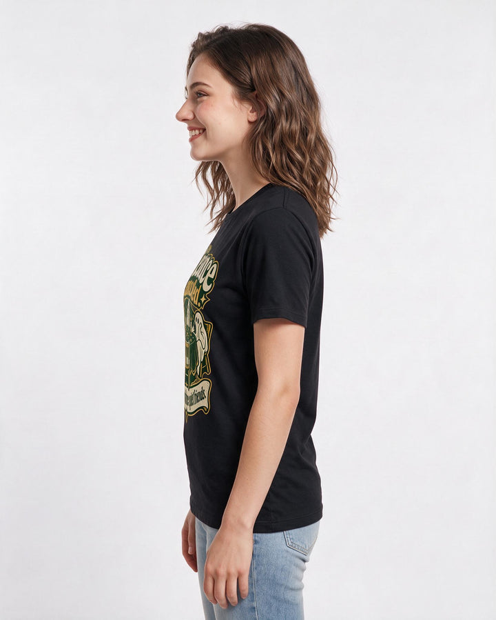 Halloween Black T-Shirt for Women – Halloween Theme Graphic Tee product image 2