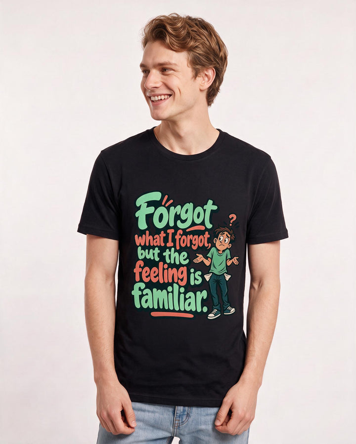 Meme Black T-Shirt for Men – Everyday Expression Graphic Tee product image 1