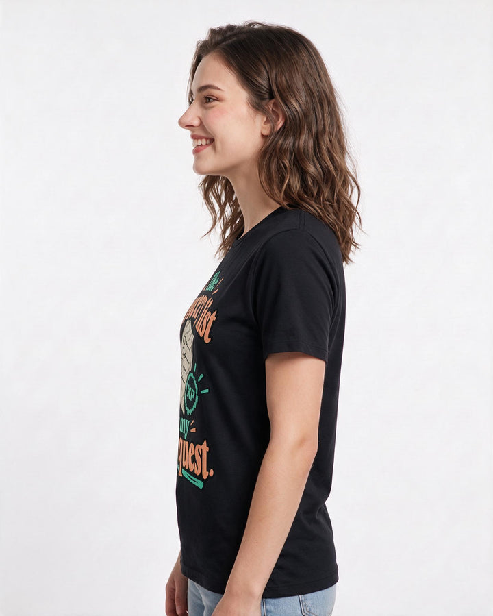 Gaming Black T-Shirt for Women – Game Night Graphic Tee product image 2