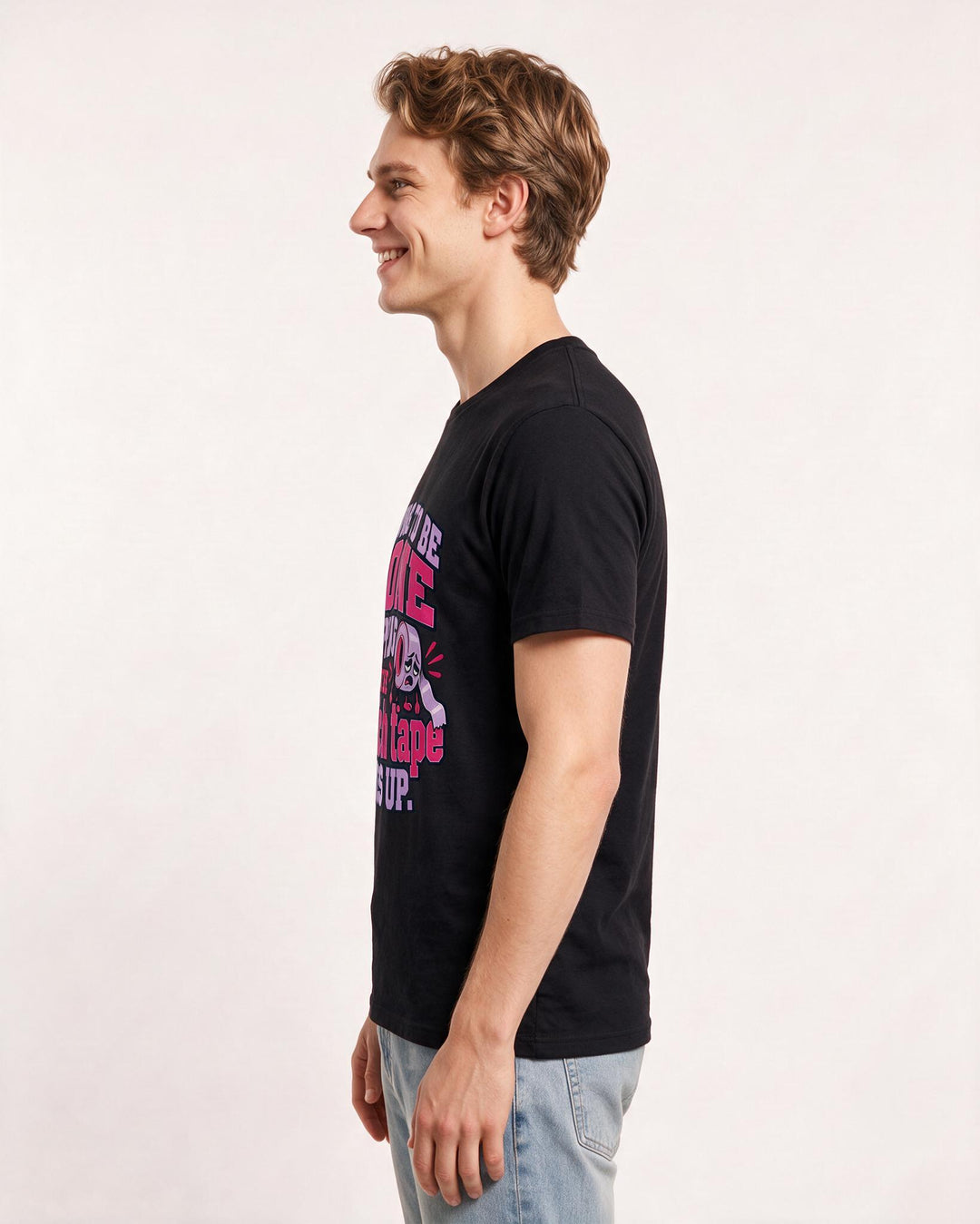 Christmas Black T-Shirt for Men – Holiday Theme Graphic Tee product image 2