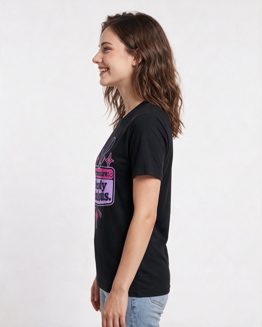 Pride Black T-Shirt for Women – Everyday Expression Graphic Tee product image 2