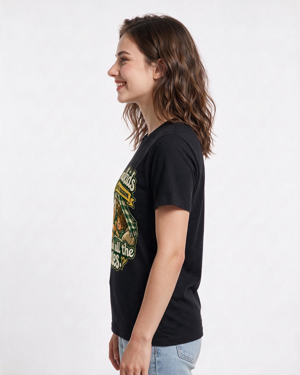 Grandparent Black T-Shirt for Women – Everyday Expression Graphic Tee product image 2