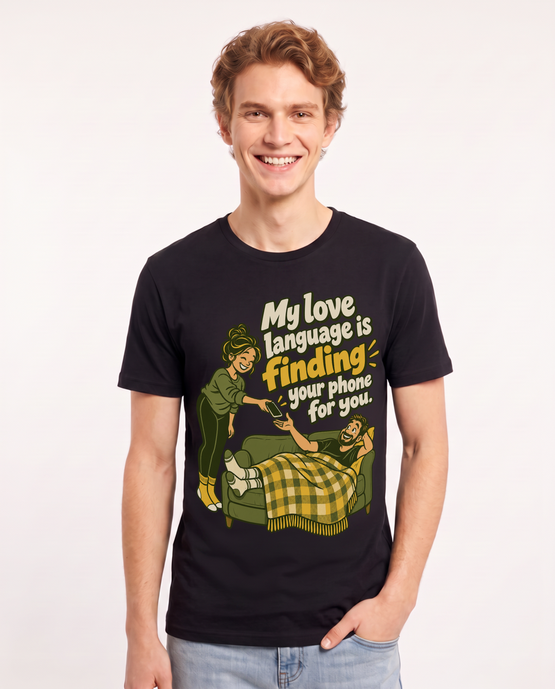 Mom Black T-Shirt for Men – Everyday Expression Graphic Tee product image 3